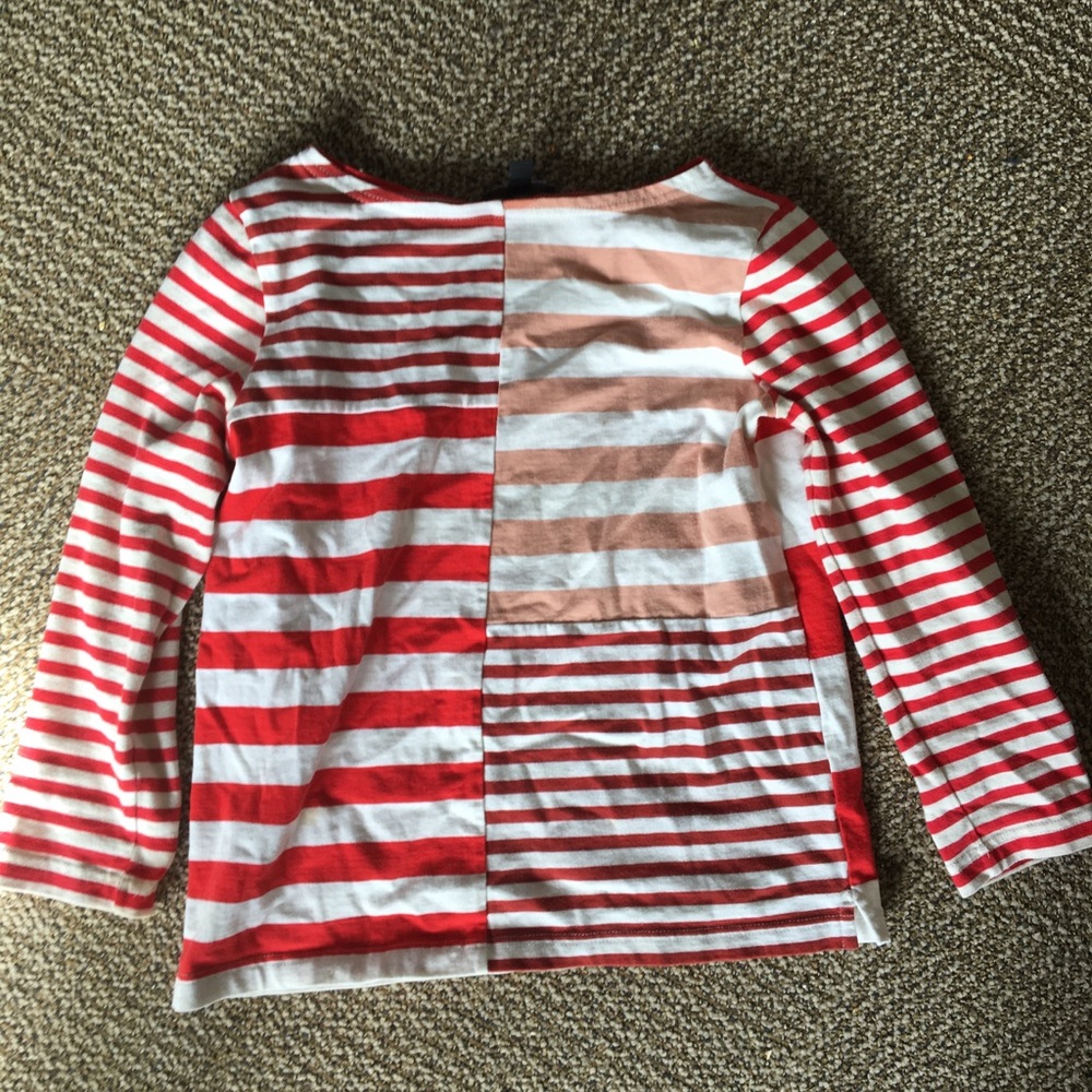 Boatneck Jcrew striped shirt XS